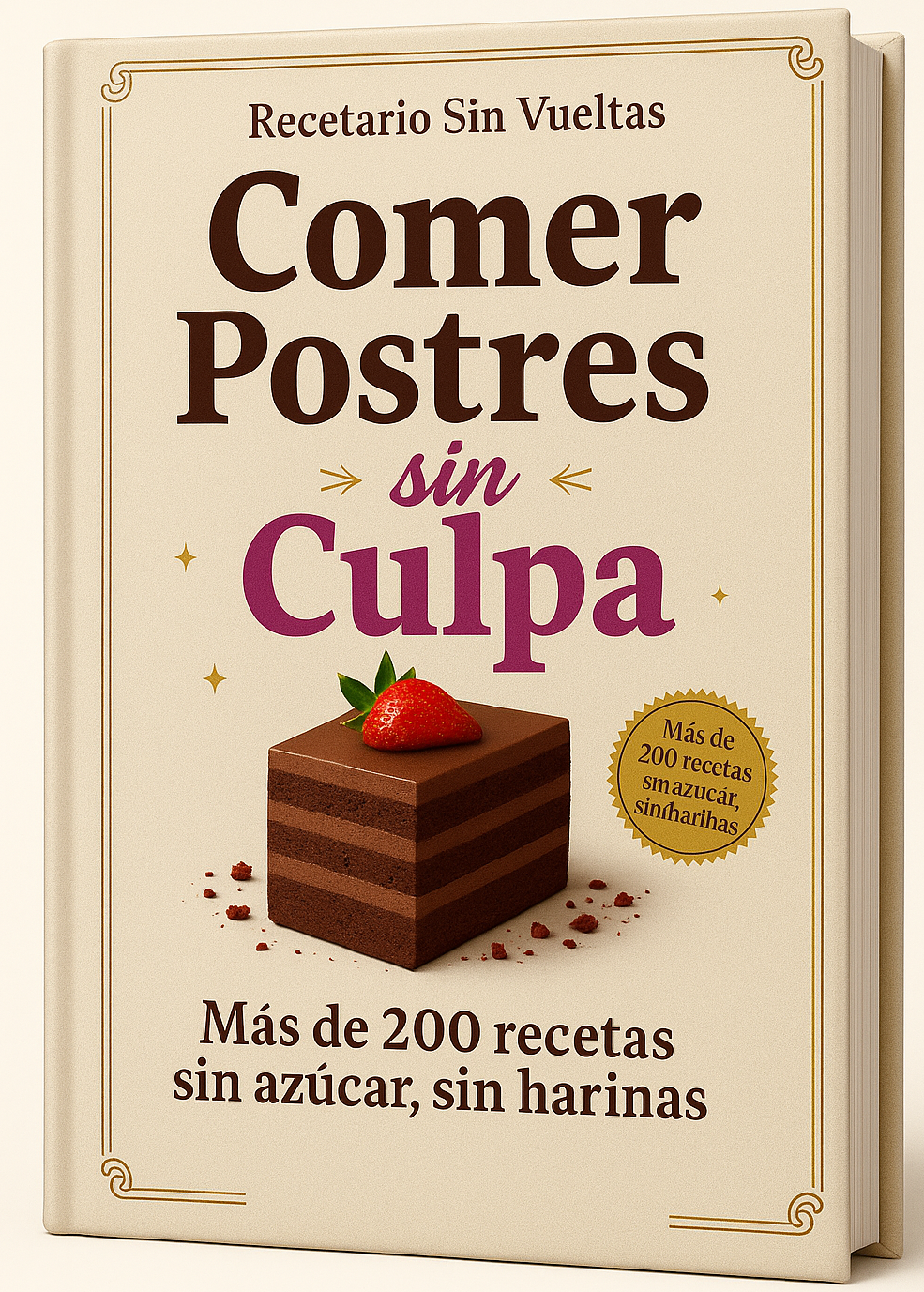 Comer Postres Sin Culpa: Sin Harinas, Sin azúcar