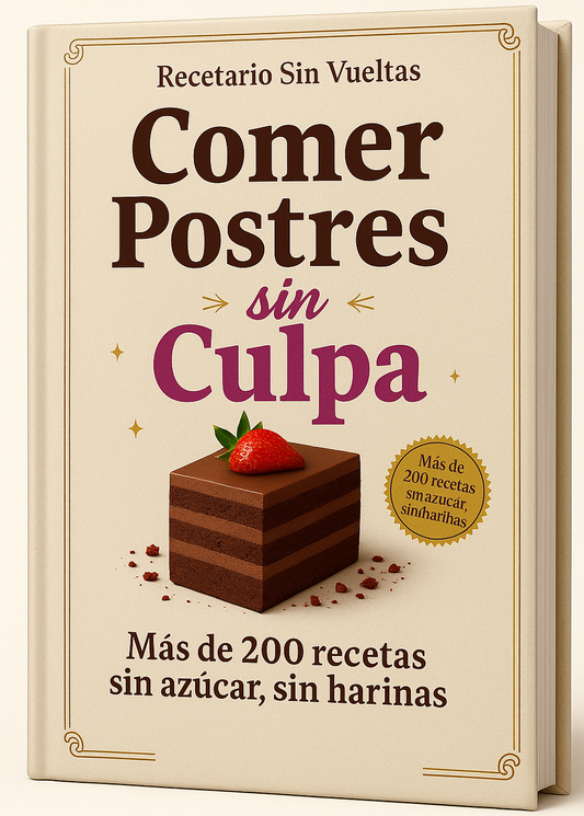 Comer Postres Sin Culpa: Sin Harinas, Sin azúcar