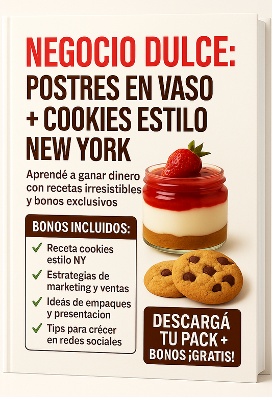 Negocio Dulce: Postres En Vaso + Bonus