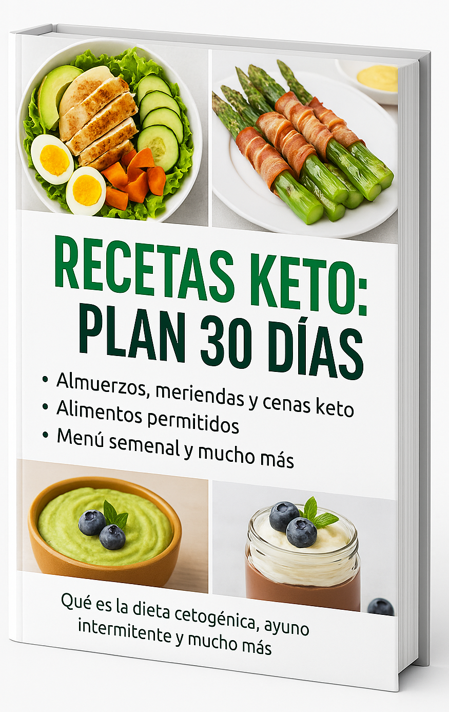 Recetas Keto: Reto 30 días Completo + 30 Bonus