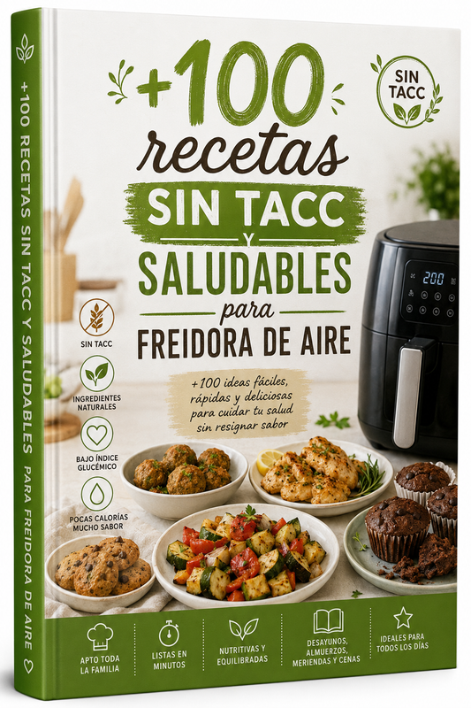 +100 Recetas sin TACC para Airfryer